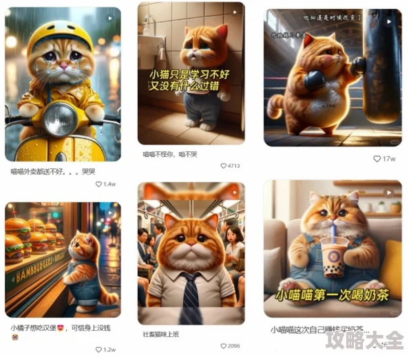 红猫大本猫AIGC创作的喵星人表情包火爆全网成2025吸金利器