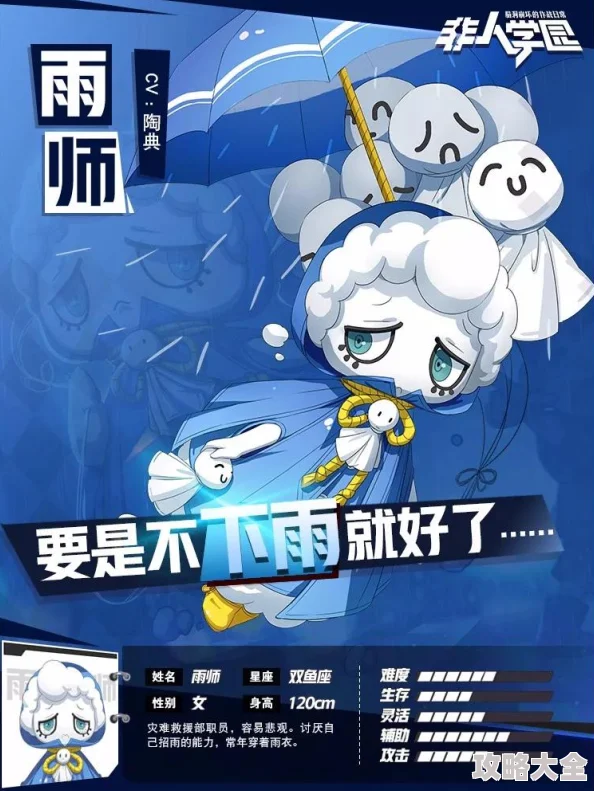 非人学园预警！降雨机雨师携热门新装来袭，备好防雨装备迎战！