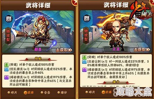 《少年三国志》热门解析：群雄武将文丑缘分与最新搭配攻略